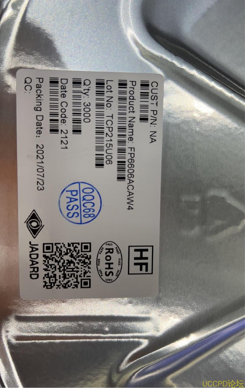 代理天鈺FP6606ACAW4芯片USB雙端口充電控製器USB-PD/HVDCP用於Type-C，HVDCP用於Type-A
