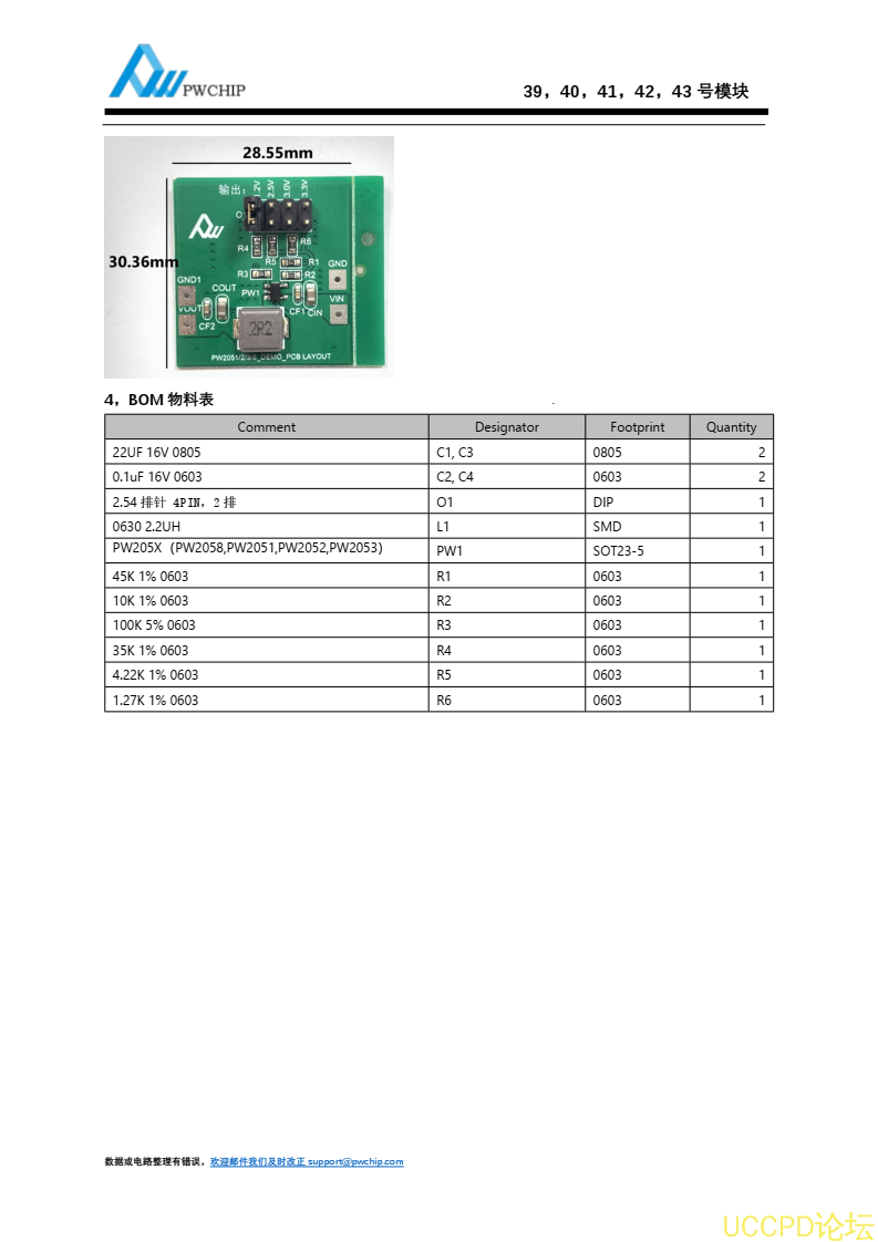 PW2051， PW2052,PW2052B， PW2053， PW2058 降壓電路闆