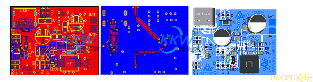 PD 和 QC 快充充電器 2A 給三節 12.6V 鋰電池充電芯片方案 PW4000